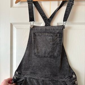 Women’s Black Denim Overalls